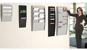 Paperflow A4 V1 X 6.01 Polystyrol Rahmen/Wand Datei Box – Schwarz