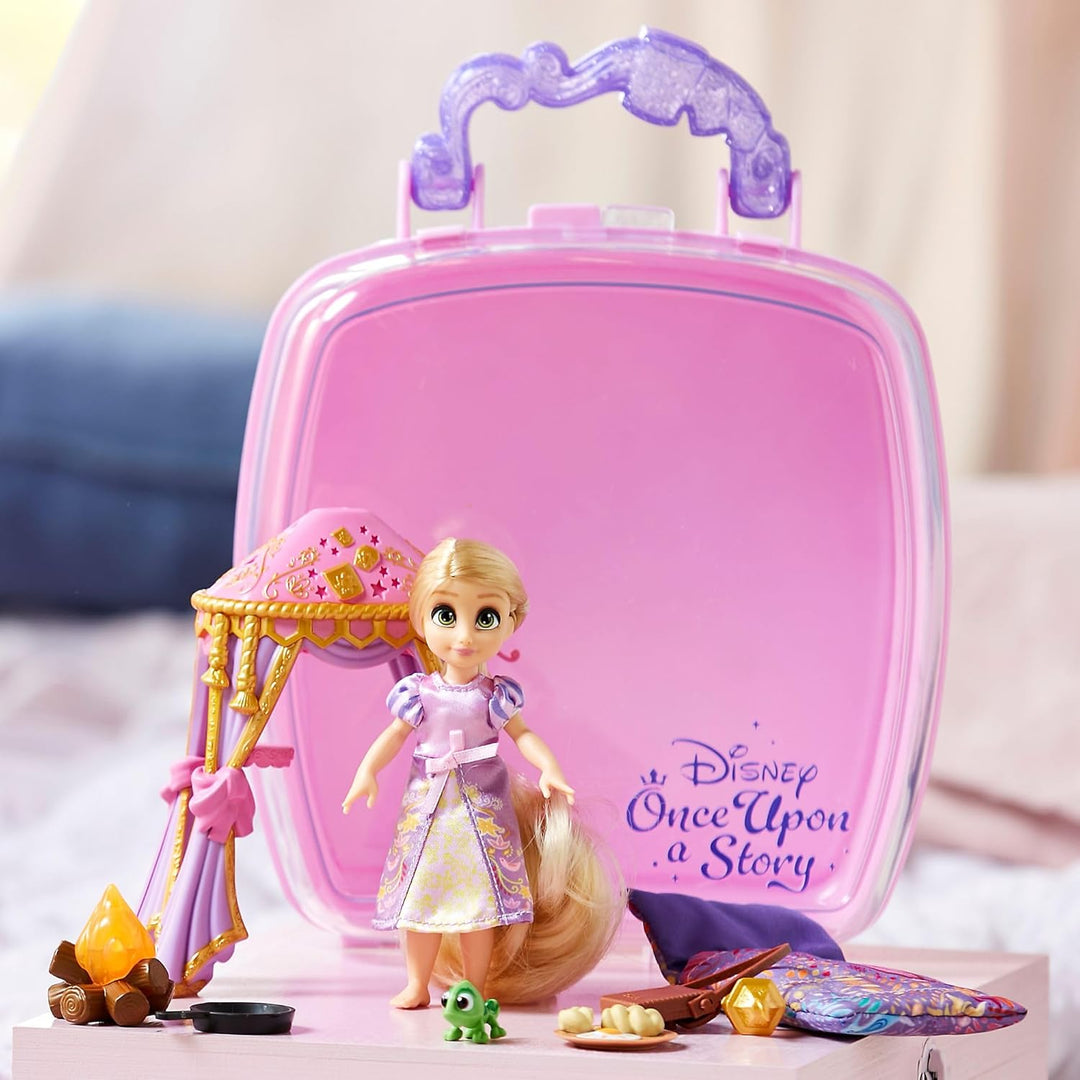 Disney Store Offizielles Rapunzel Minipuppen-Spielset, Rapunzel – Neu verföhnt, Once Upon a Story Ko