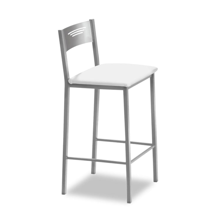 ASTIMESA Küchenhocker, hoch, 70 cm, Kunstleder, Weiss, Weiß