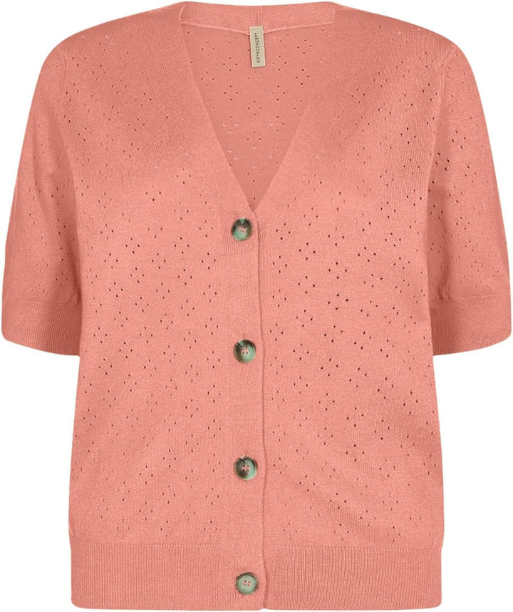 SOYACONCEPT Damen SC-Dollie 735 Strickjakke XL Rosa, XL Rosa