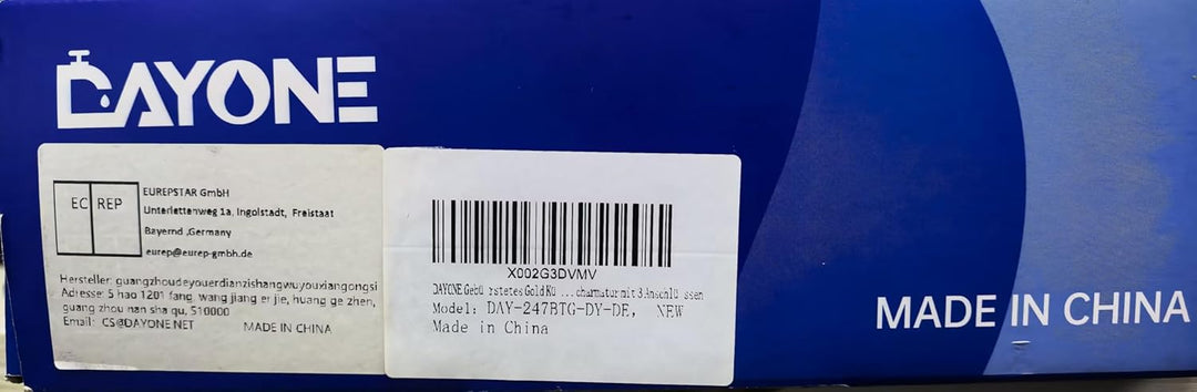 DAYONE Gold Niederdruck Armatur Küche Küchenarmatur, SUS304 Edelstahl Wasserhahn Küche, 3 Strahlarte