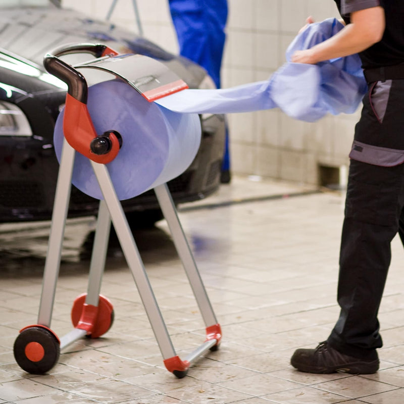 Tork 130050 Starke Mehrzweck Papierwischtücher für W1 Bodenständer- und Wandhalter-System / 2-lagige