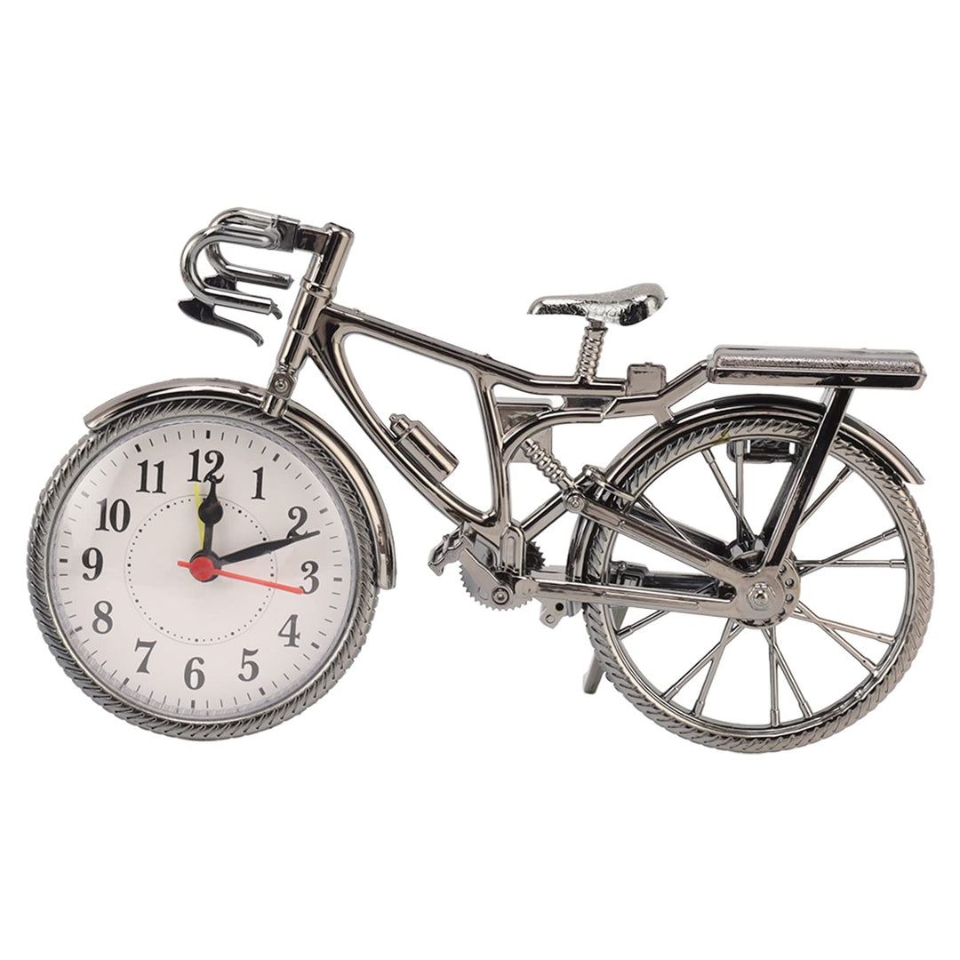 JTLB Fahrrad-Schreibtischuhr – Klassische Vintage Retro altmodische dekorative Metall-Antik-Fahrrad-