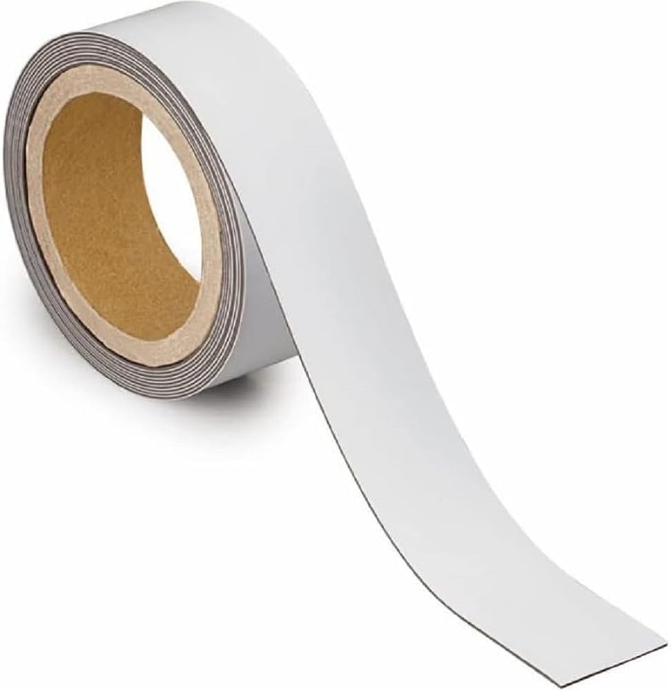 Maul 6523702 Kennzeichnungsband, magnetisch, 3000 mm x 4 cm, 1 mm, weiss, 4 cm