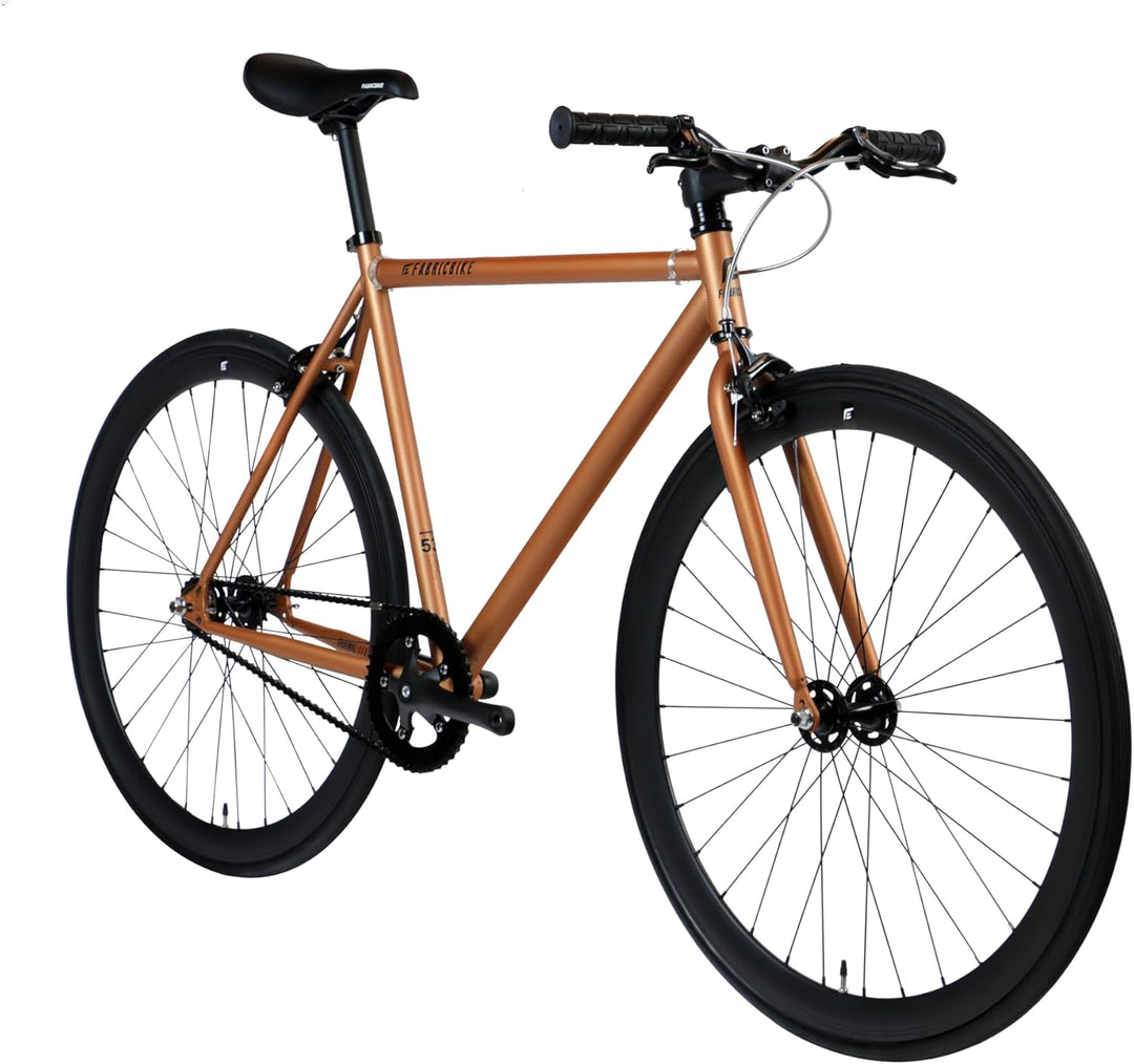 FabricBike Original Fixed Gear Bike, 28-Zoll-Rad mit festem Ritzel, Single Speed-Fahrrad, Hi-Ten Sta