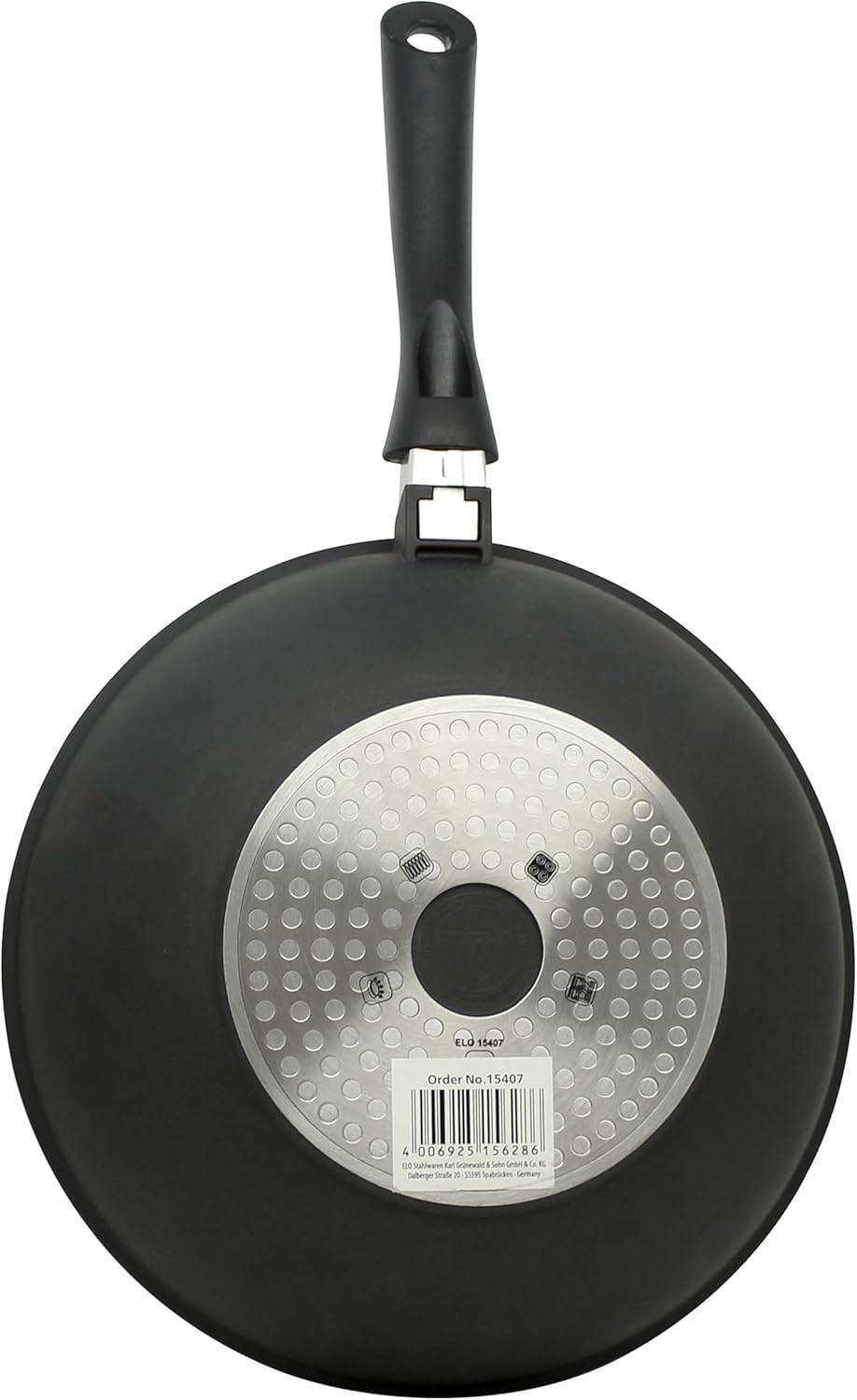 ELO 91518 Alucast Wokpfanne 28cm, Aluguss, Schwarz Alucast 28 cm, Alucast 28 cm