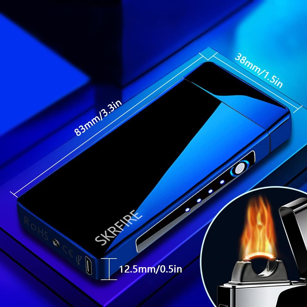 SKRFIRE Electric Lighter Windproof Flameless Electric Lighter Plasma Lighter Arc Lighter Rechargeabl