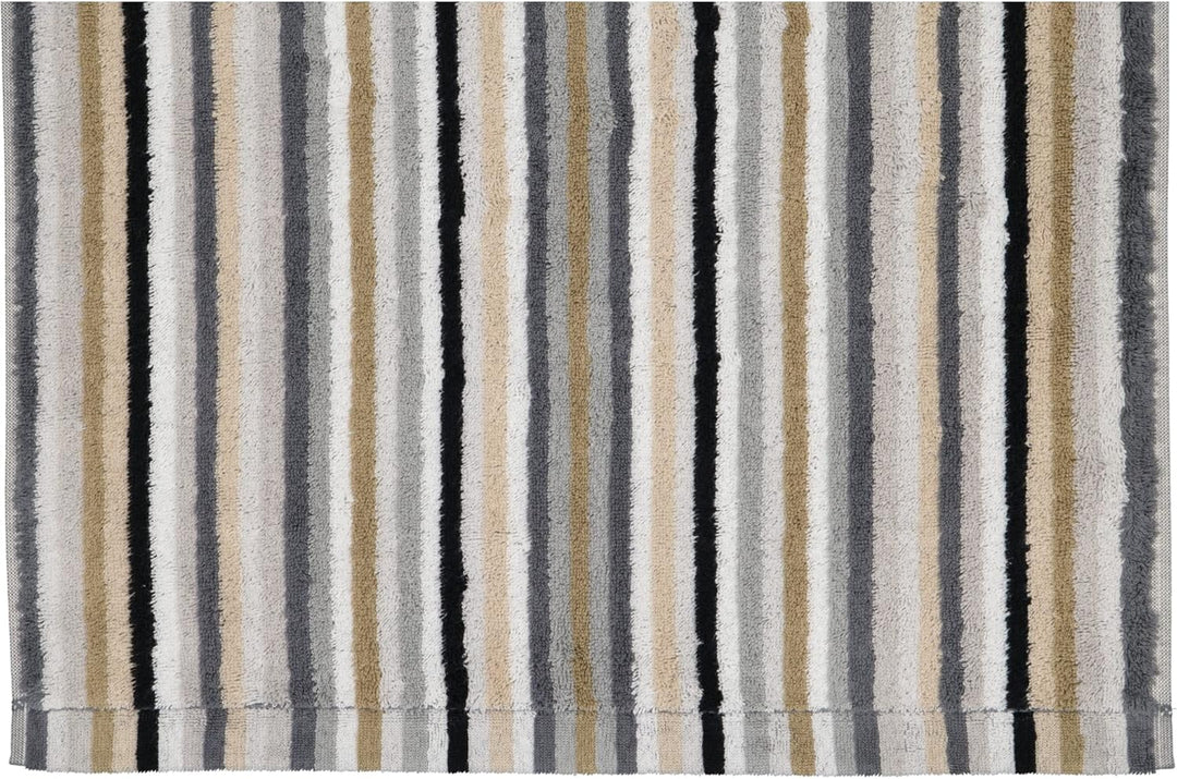 CAWÖ Home Handtücher Life Style Streifen 7048 Kiesel - 37 Saunatuch 70x180 cm, Saunatuch 70x180 cm