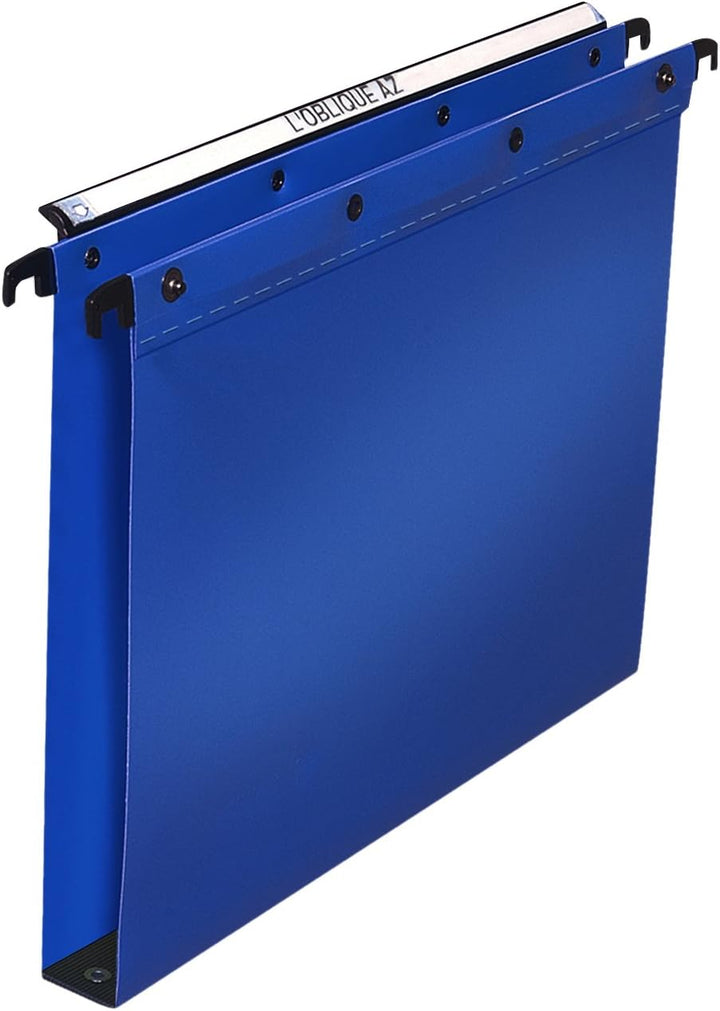 L Oblique Hängemappen im Folio-Format blau, blau