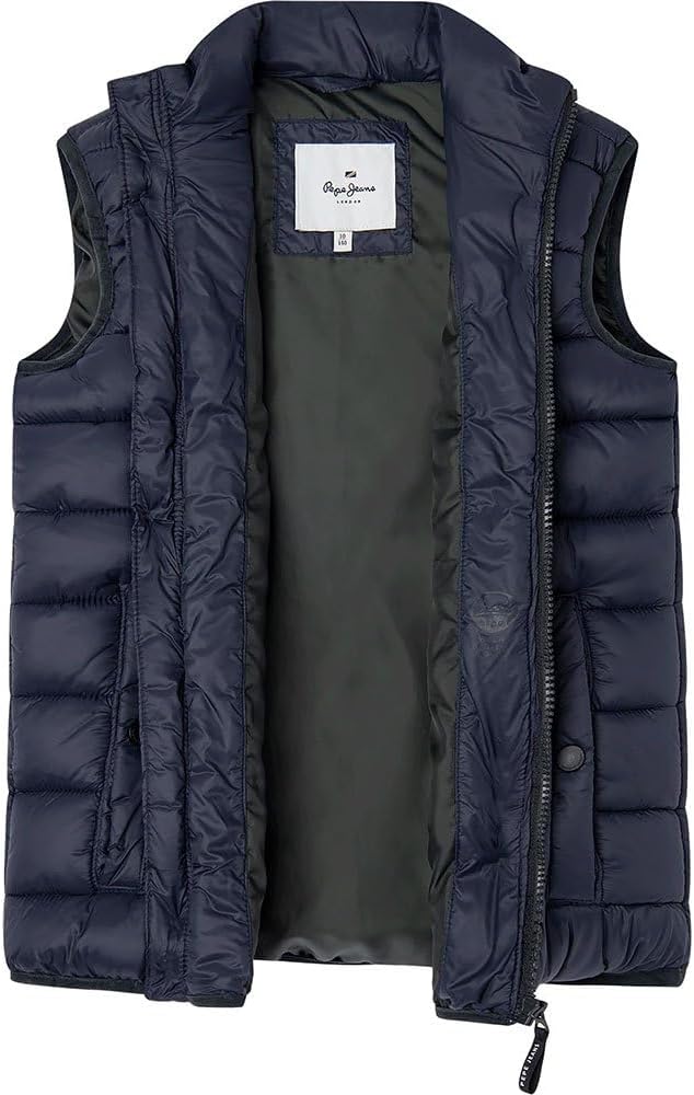 Pepe Jeans Jungen Andreu Puffer Gilet 12 Jahre Blue (Dulwich), 12 Jahre Blue (Dulwich)
