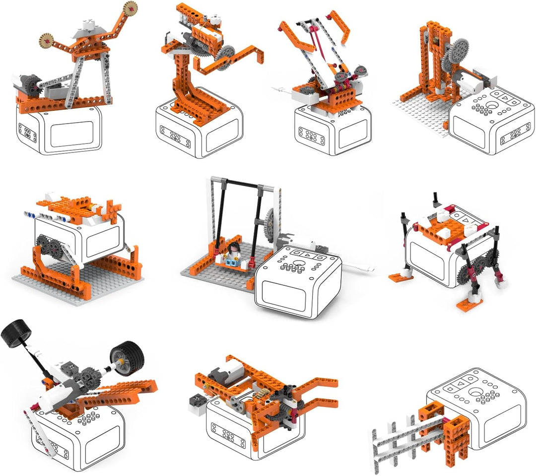 MatataStudio Creator Kit für VinciBot Kinder Programmierbarer Roboter mit 434 Bausteinen, Über 20 Ba