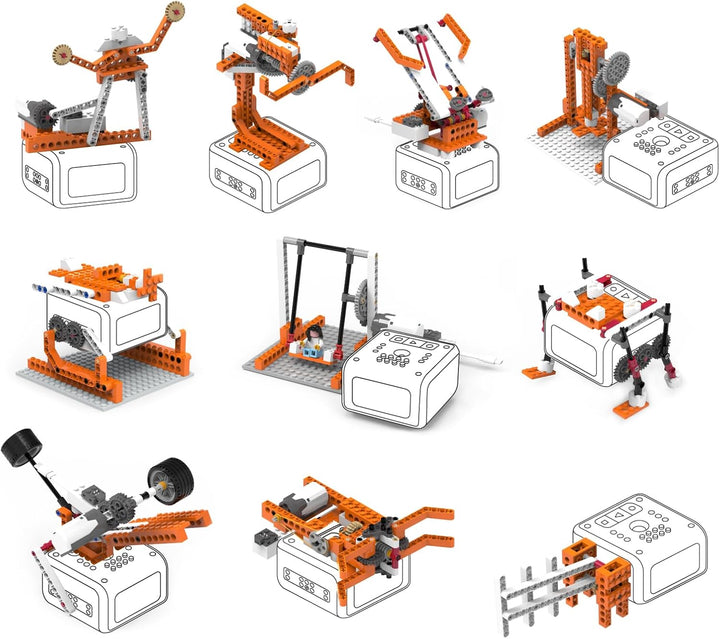MatataStudio Creator Kit für VinciBot Kinder Programmierbarer Roboter mit 434 Bausteinen, Über 20 Ba