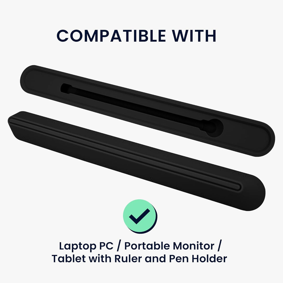 kwmobile Laptop Ständer für Laptop PC/Portable Monitor/Tablet - Mini Laptopständer mit Lineal &amp; Stif