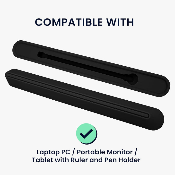 kwmobile Laptop Ständer für Laptop PC/Portable Monitor/Tablet - Mini Laptopständer mit Lineal &amp; Stif