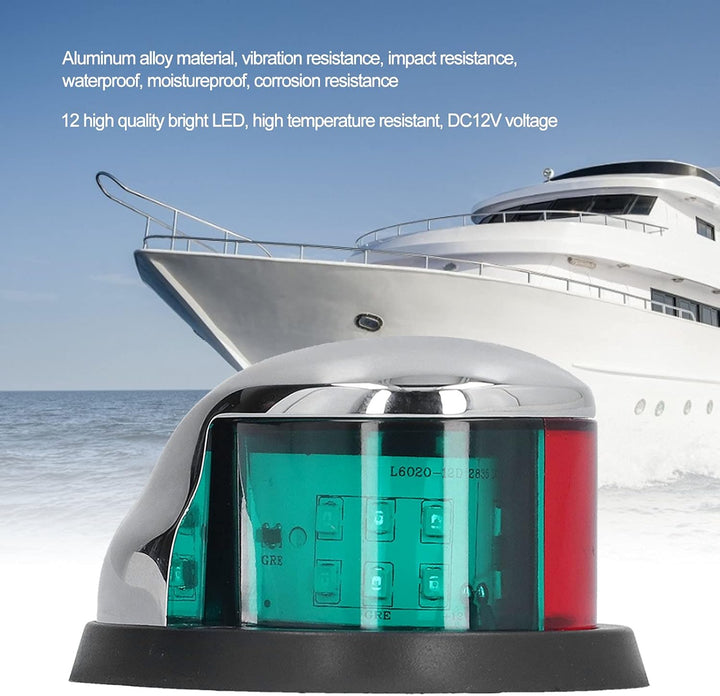Positionslicht, LED-Marinelampe Yachtlicht Stossfestes Signallicht für Deck für Yacht