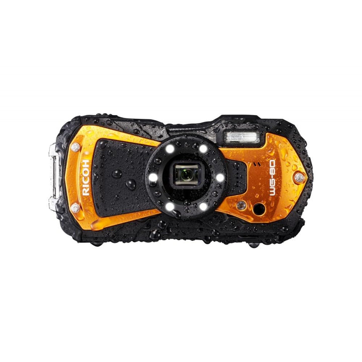 Ricoh WG-80 Orange Wasserdichte Digitalkamera - stosssicher frostsicher drucksicher 03127, Orange