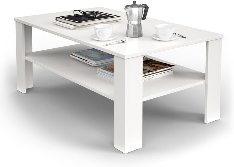 Vicco Couchtisch, Weiss, 100 x 42 cm, Weiss