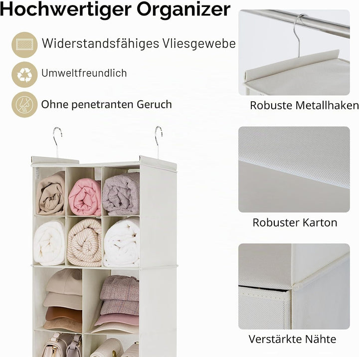 GRANNY SAYS Hängender Schrankorganizer mit Schubladen, 6 Regalteiler Hängender Schrankorganizer, tra