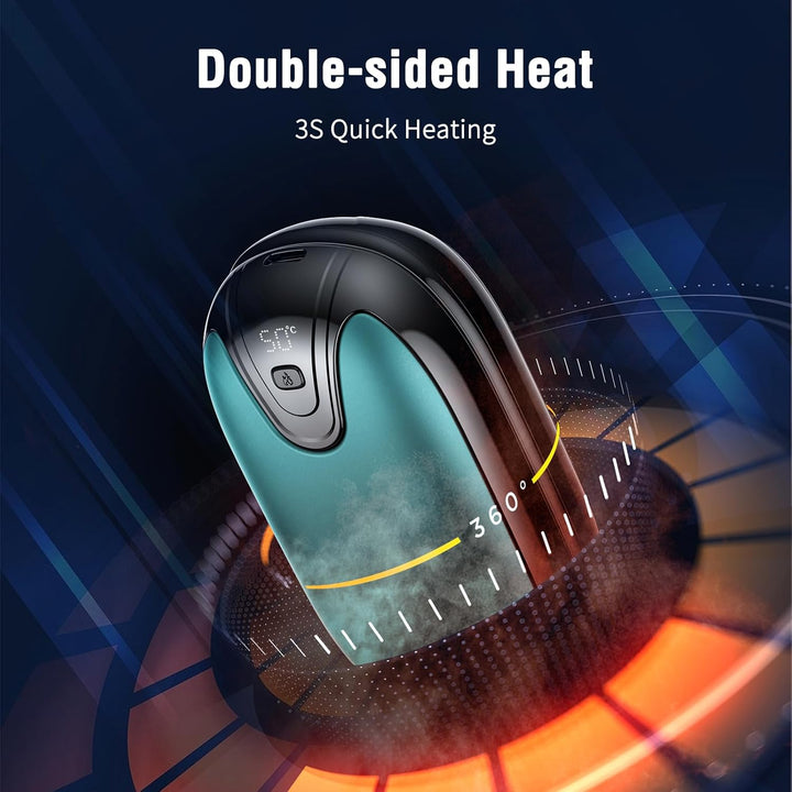 Handwärmer elektrisch,Split 2er-Pack Wiederaufladbar Handwärmer Tragbare Taschenwärmer, 3 Heizmodi T