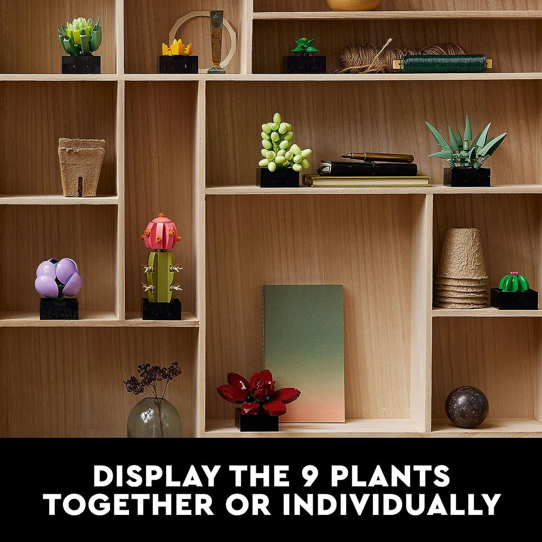 LEGO Succulents 10309 Plant Decor Building Set for Adults; Build a Succulents Display Piece for The