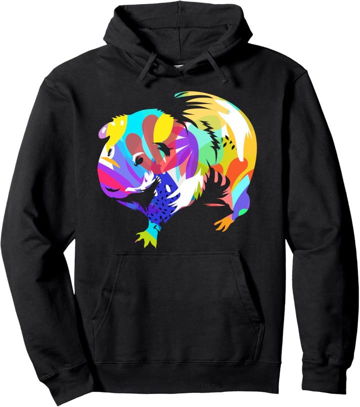 Buntes Meerschweinchen Meerschwein Caviidae Nagetier Pullover Hoodie