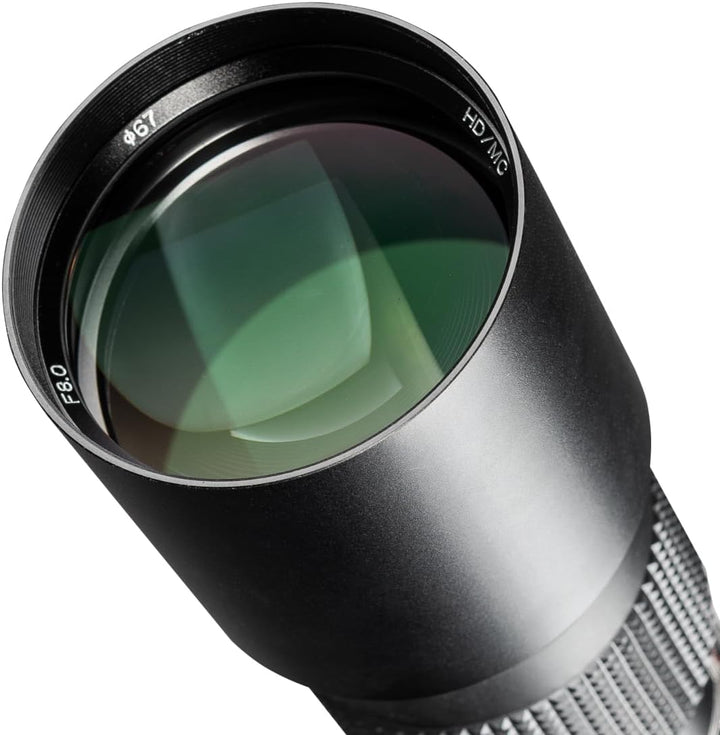 Walimex 12728 500mm 1:8,0 DSLR-Objektiv für Nikon F Bajonett schwarz (manueller Fokus, für Vollforma
