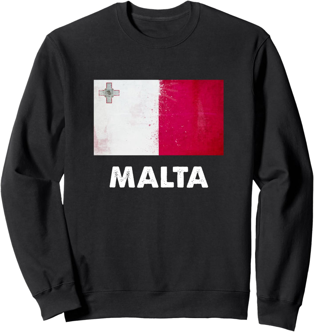 Maltesische Malta-Flagge Sweatshirt