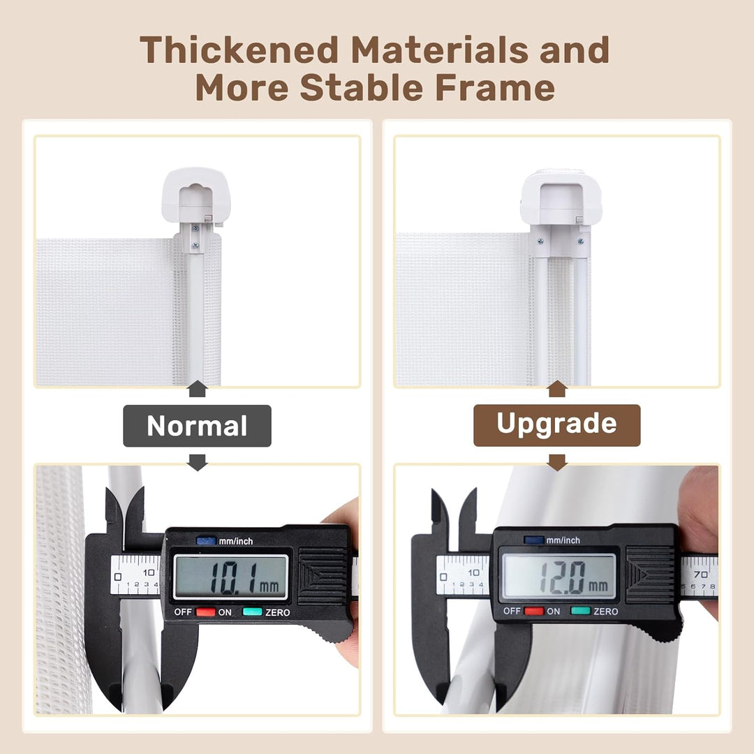 HollyHOME Treppenschutzgitter Ausziehbar 0-300cm,Türschutzgitter Extra Breit, Einhandbedienung, Sich