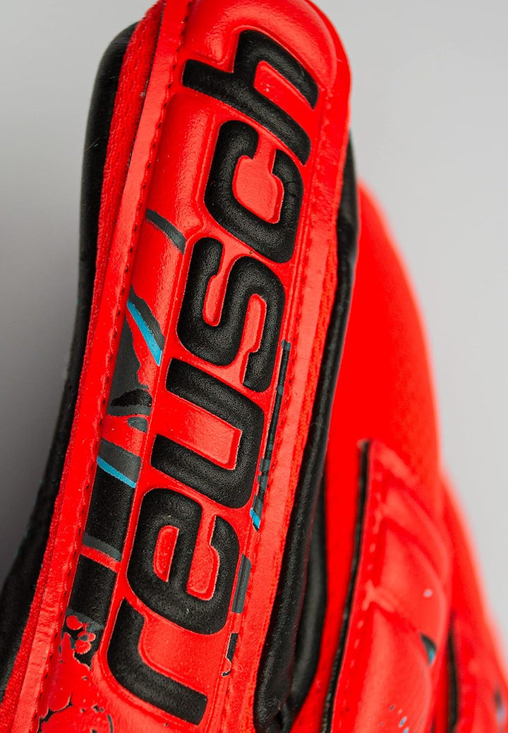 Reusch Unisex – Erwachsene Torwarthandschuhe Attrakt Duo mit Hervorragendem Grip 7.5 rot/blau/schwar
