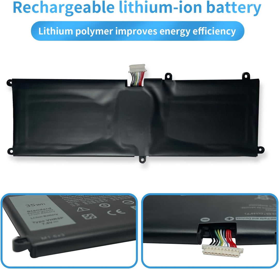 VHR5P XRHWG 0XRHWG RHF3V Laptop Batterie Ersatz für Dell Latitude 11 5175 Latitude 11 5179 Series (7