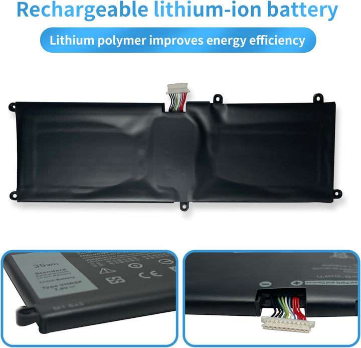 VHR5P XRHWG 0XRHWG RHF3V Laptop Batterie Ersatz für Dell Latitude 11 5175 Latitude 11 5179 Series (7