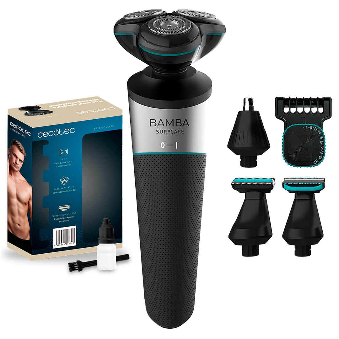 Cecotec 5-in-1 PrecisionCare Multigrooming Rasierer, 5-in-1 Multigrooming Rasierer, Lithium-Akku, La