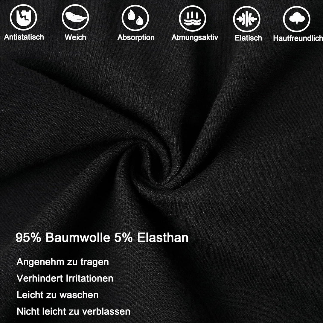 Boxershorts Herren 6er Pack Baumwolle Unterhosen Männer Retroshorts Bequeme und Atmungsaktive Men Un