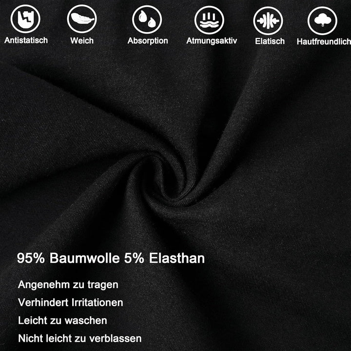 Boxershorts Herren 6er Pack Baumwolle Unterhosen Männer Retroshorts Bequeme und Atmungsaktive Men Un