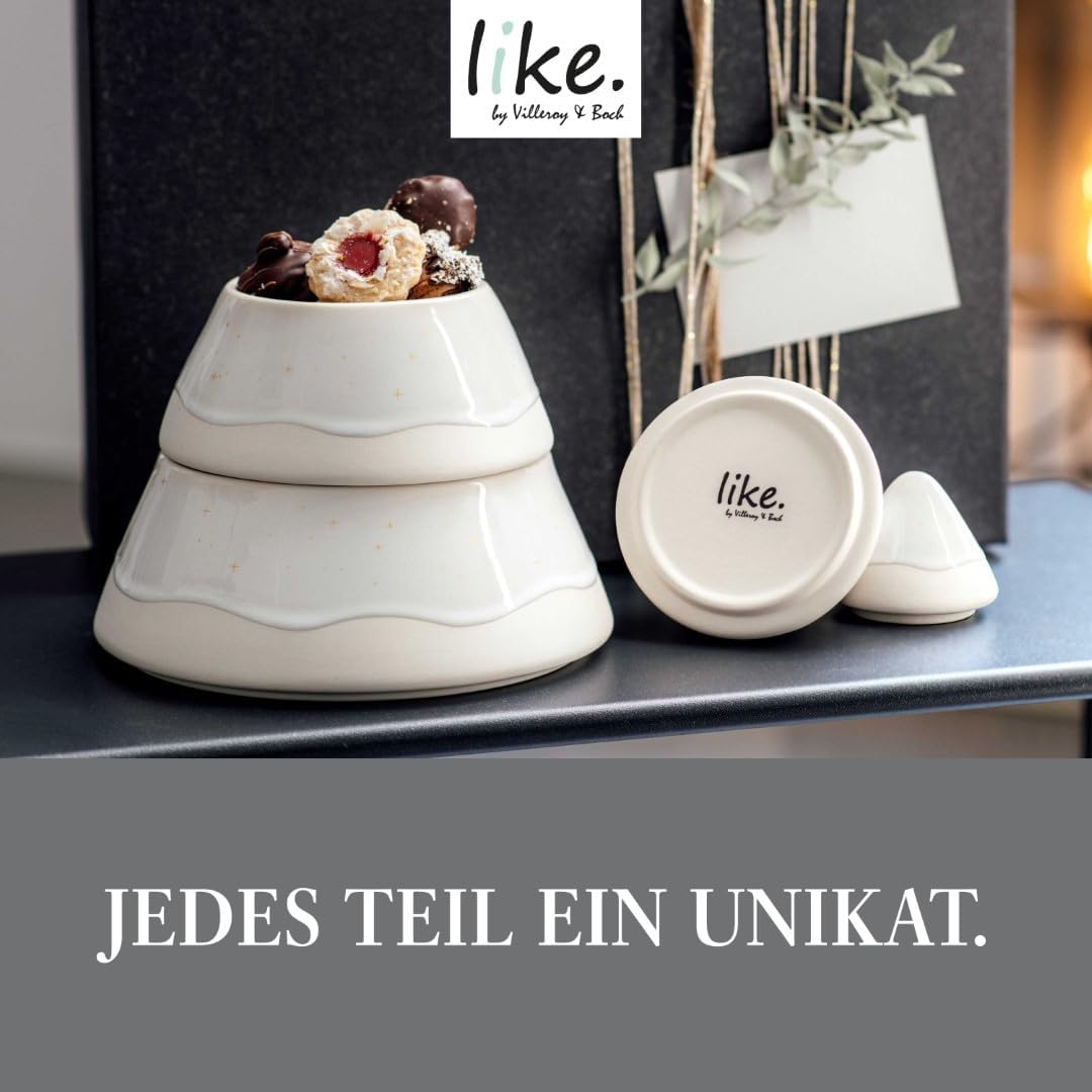 like. by Villeroy & Boch Winter Glow Gebäckdose Baum, 18 cm Ø, Gebäckdose