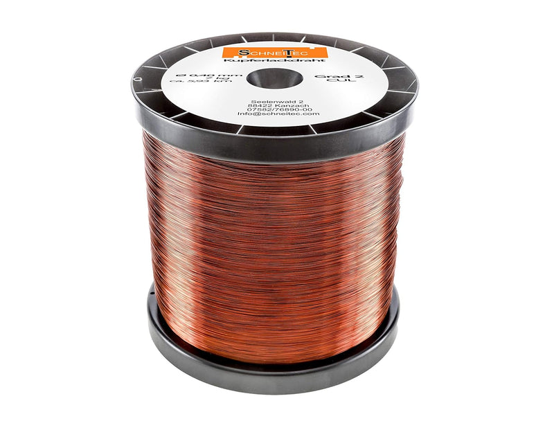 Kupferlackdraht W210 Ø 0,40 mm 7 kg CU Lackdraht Grad 2 CUL Kupferdraht Gewicht 7 Kilogramm Durchmes