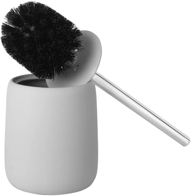 blomus -SONO- WC-Bürste aus Keramik / Kunststoff, Microchip, WC-Garnitur, Soft-Touch, hygienisch, fr