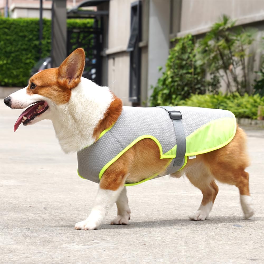 Hunde Kühlweste, Hundekühljacke Hundekühlmantel mit Verstellbarer Schnalle für Outdoor Jagdtraining,