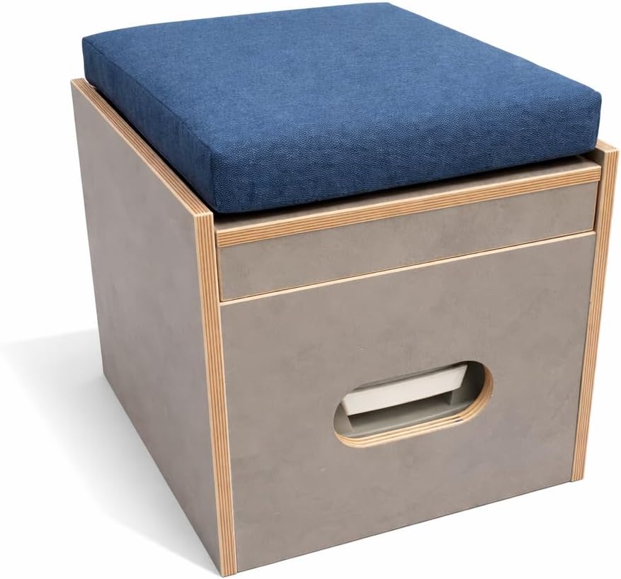 Toilette Porta Potti 335 mit Toilettenhocker grau und Polster blau