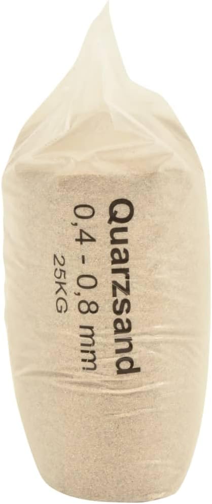 vidaXL Filtersand 25 kg 0,4-0,8 mm 0.4-0.8 mm, 0.4-0.8 mm