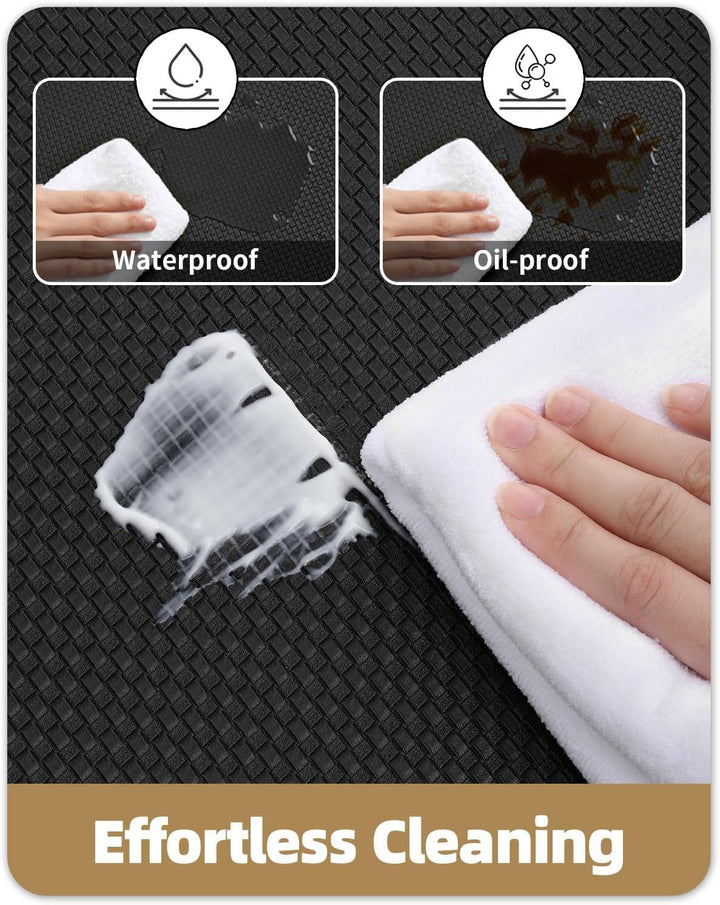 Color G Küchenläufer 2 Stück, küchenteppich waschbar rutschfest, Teppich küche mit Ölfest und Wasser