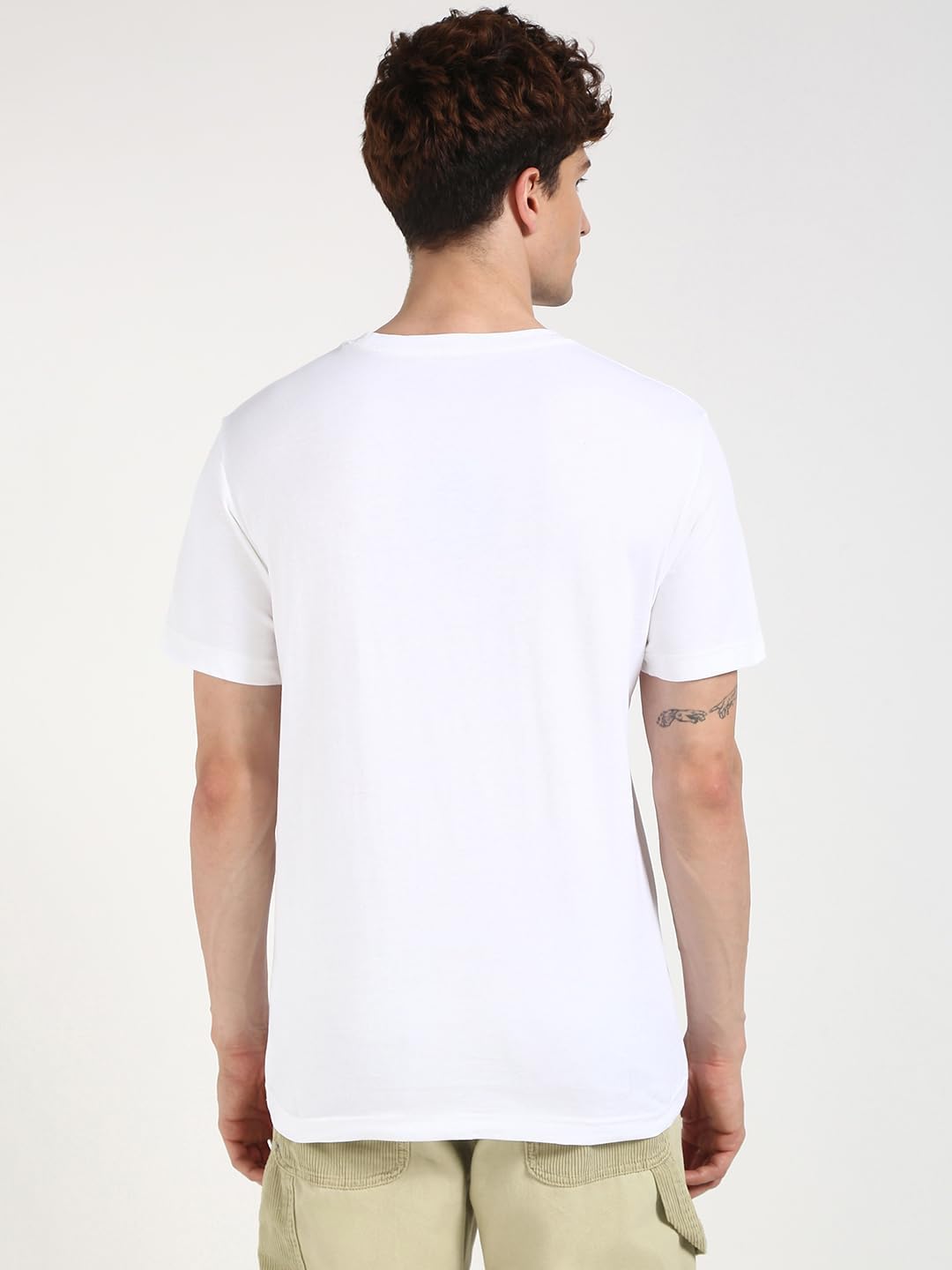 Calvin Klein Jeans Herren Badge Turn Up Sleeve Kurzarm Strickoberteile XL Bright White, XL Bright Wh