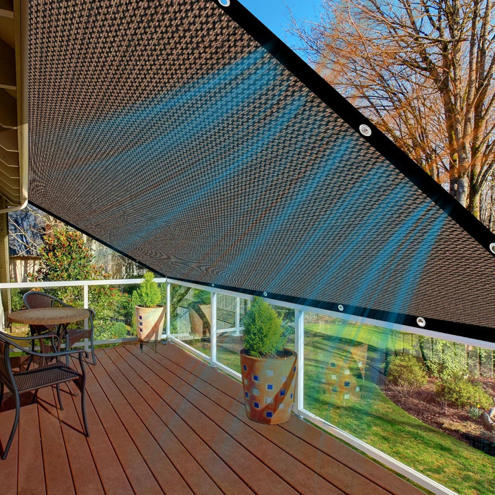 kogxscej Schattierungsnetz-Schattennetz mit Ösen,80% Shading Rate UV-Beständiges,Atmungsaktiv Leicht