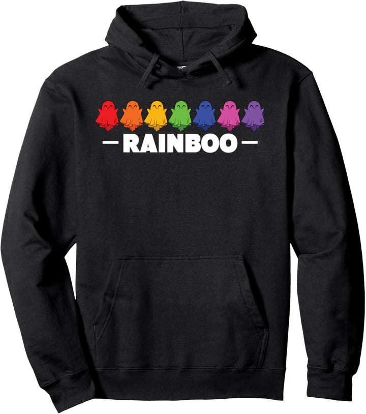 LGBT Pride Ghost Regenbogen Halloween Pullover Hoodie