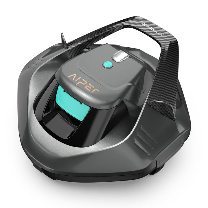AIPER Poolroboter, 90 Minuten Leistungsstarke Reinigung, Dual-Antriebsmotoren, LED-Anzeigen, Automat