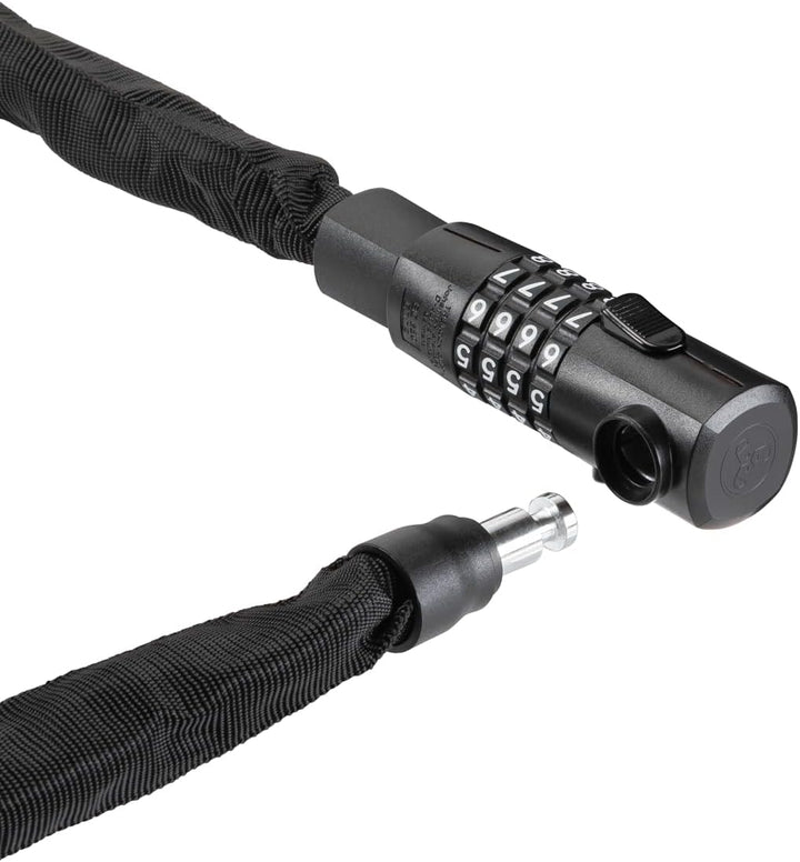 TRELOCK BC 280 Code Kettenschloss – Länge 85 cm – Kettenglieder 5 mm – Sicherheitsstufe 6 – Frei ein