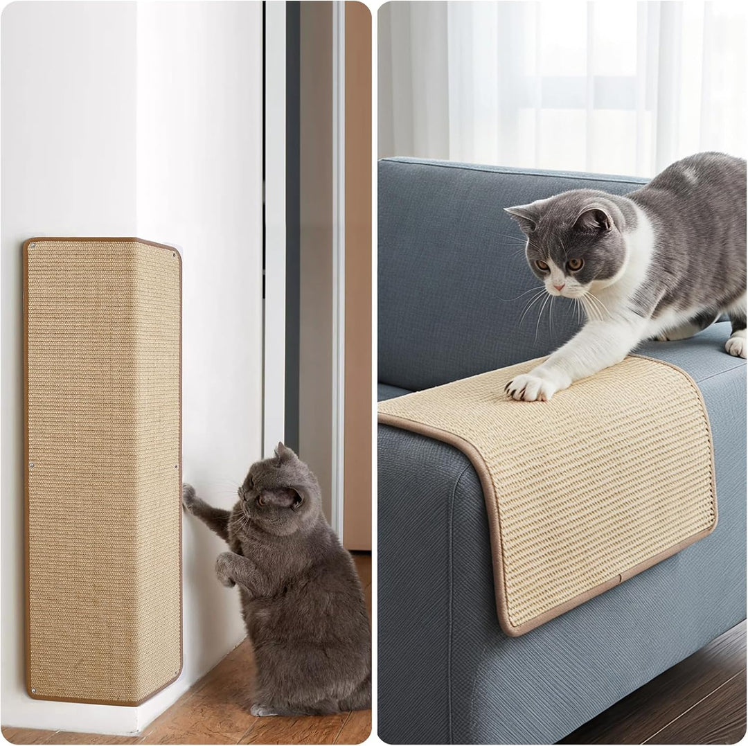 Kratzmatte Katze 40x100 cm Kratzbretter Natürliche Sisal Kratzmatte Katzenkratzmatte Kratzschutz für