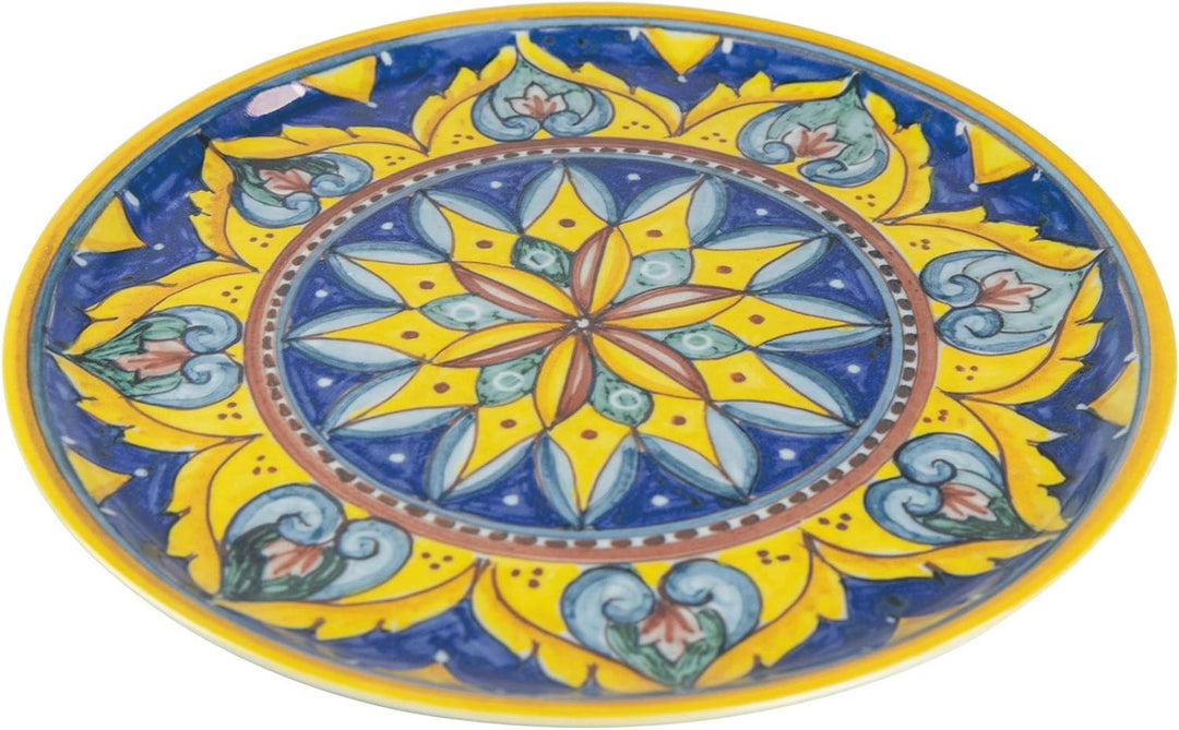 Villa d'Este Home Tivoli Set mit 3 Pizzatellern, 33 cm, aus Steinzeug (Made in Italy)