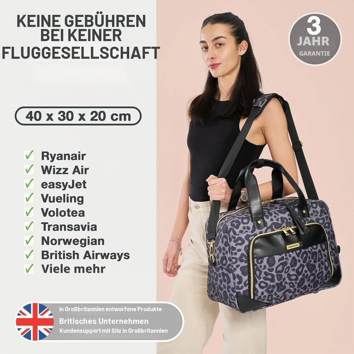 Cabin Max Vela Reisetasche 40x30x20, 24l, Wizz Air kompatibel, Untersitz-Reisetasche, Handgepäck-Rei