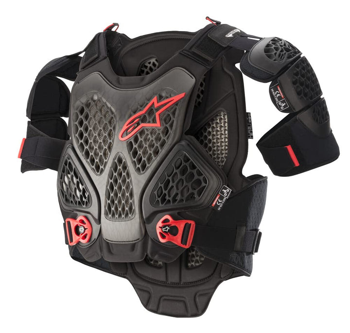 Alpinestars A-6 Brustprotektor XL/XXL XL-XXL BLACK ANTH RED, XL-XXL BLACK ANTH RED